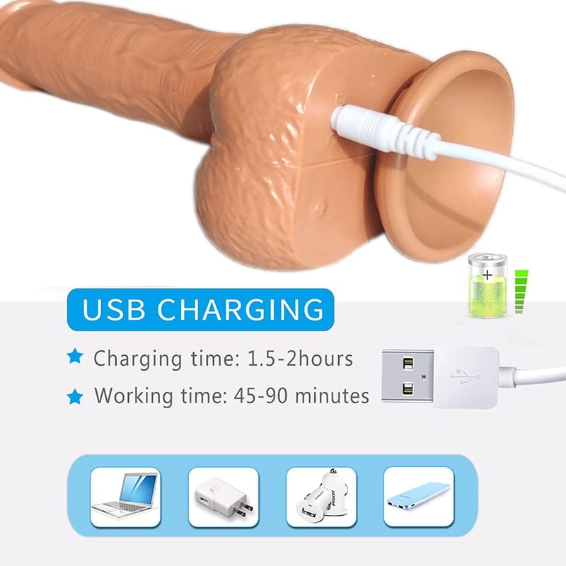 Sumeber Fűthető Vibrátor Klitorisz és G-pont Stimulátorral, Távirányítható