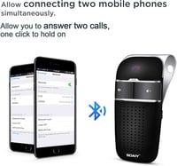 SOAIY S32 Bluetooth 5.0 Autós Kihangosító Napellenzőre, Automatikus Ki/Be 3