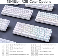 TMKB T63 Wireless Mechanikus Gamer Billentyűzet 60% RGB Háttérvilágítás Bluetooth 5