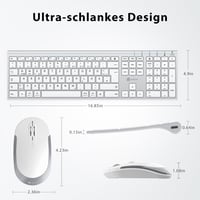 iClever Vezeték Nélküli Billentyűzet és Egér Szett, 2.4G, USB-C Újratölthető, Teljes Méretű, Vékony, Tartós, Windows/Mac Kompatibilis

AI: i 6