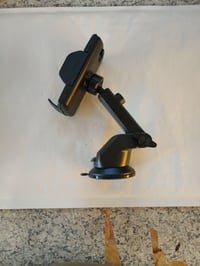 Hoppac autós telefontartó szélvédőre és műszerfalra, 360 fokos forgatható, szívókorongos tartó, 4-7 colos okostelefonokhoz, fekete, iPhone 2