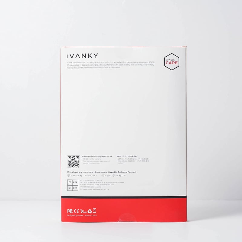IVANKY DisplayPort 2.0 kábel 3m - 16K/8K/4K, 240Hz, HDR10, 80Gbps, gamer monitorokhoz