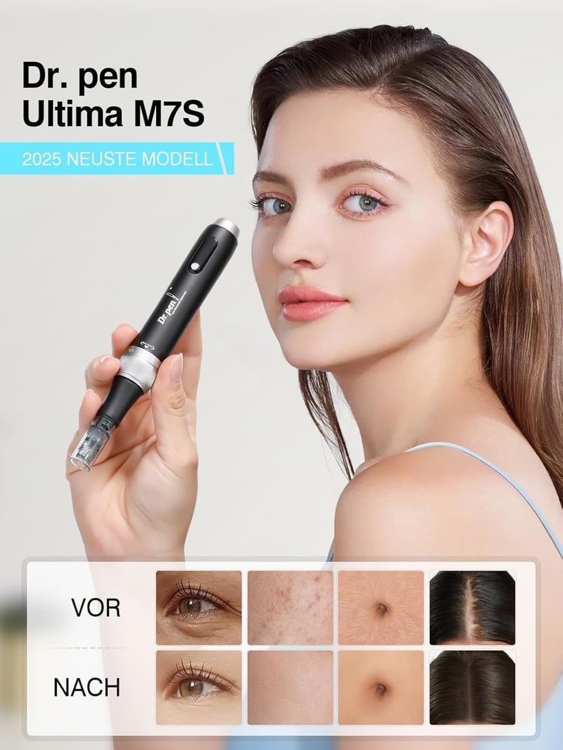 Bestauty Dr. pen Ultima M7S Professzionális Elektromos Mikrodermabrázió Toll - Vezeték Nélküli Derma Pen 27 Cserélhető Fejjel Arcra, Testre,