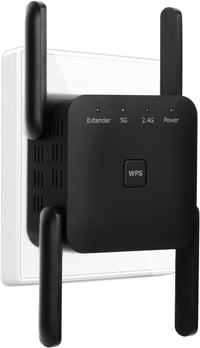 Aenxwa 1200 Mbps WLAN Erősítő Dual Band WiFi Repeater 4 Antennával 1