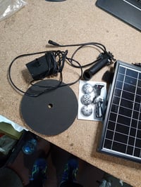 Solarni panel 8W 3600 mAh – iz seta, bez jedinice i cijevi za vodu od 1,5 m — nedostaju fontana i cijev za vodu (stanje: vidi 2. sliku) 3