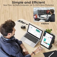 Hordozható SMISEACOW 11,6" Full HD IPS monitor laptophoz, konzolokhoz, védőtokkal 6