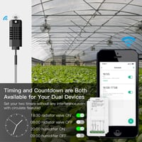 MOES WiFi Okos Termosztát Modul - Hőmérséklet és Páratartalom Szabályozó Kettős Kimenettel, Távirányítható Applikációval, Alexa és Google Ho 4