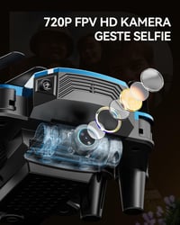 DEERC D20 Gyerek Drón 720P Kamerával, Mobiltelefon Irányítás, Magasságtartás, Fejnélküli Mód, 3D Flip Funkció, Kezdőknek Ajánlott Quadcopter 2