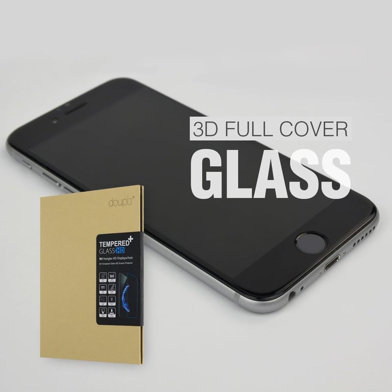 iPhone 7 Plus Edzett Üveg Képernyővédő - 9H Keménységű HD Fólia (Fehér)