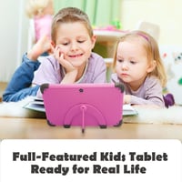 CWOWDEFU 8 Colos Rózsaszín Gyerektablet 32GB WiFi Android Szülői Felügyelettel 6