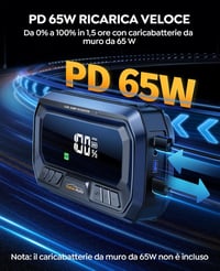 YaberAuto 26800mAh Autós Bikázó Akkumulátor - Vészhelyzeti Indításrásegítő Powerbank 12V Járművekhez 4
