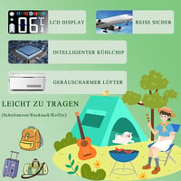 Yopyuenn Hordozható Inzulinhűtő 3 Akkumulátorral - Intelligens Gyógyszerhűtő LCD Kijelzővel, 2-8°C Hőmérséklet-szabályozás, Utazáshoz, Autób 6