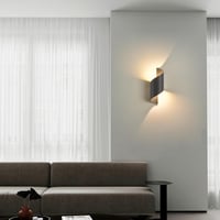 KUKAK LED Kültéri-Beltéri Fali Lámpa, 10W, IP65 Vízálló, 3000K Meleg Fehér, Modern Fel-Le Világító Dekoratív Alumínium Falikar Kertbe, Nappa 7