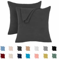Bavlnená obliečka na vankúš Livessa Jersey 65x65 cm, 2 ks, 100% bavlna, so zipsom, priedušný materiál, Oeko-Tex — použité (stav: pozri 2. obrázok) 1