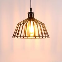 AWEKLIY Vintage Ipari Függőlámpa Szett - 2 db Fekete Fém Mennyezeti Lámpa, E27 Foglalat, Állítható Magasság, 25 cm Átmérő, Nappali, Étkező,  6
