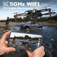 Tolatoyus 12PRO Drón 4K HD Kamerával, Kefe Nélküli Motorral, 5G WiFi FPV, 135° Állítható Kamera, Kezdőknek és Haladóknak, 2 Akkumulátorral,  4