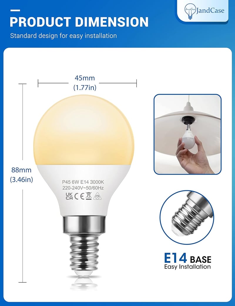 Philips E14 LED izzó, 6W, meleg fehér, 6 db-os csomag