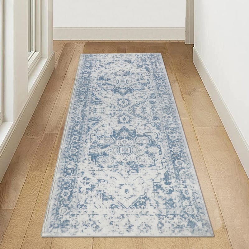 Famibay Vintage Csúszásmentes Futószőnyeg 65x180cm - Mosható Szőnyeg Folyosóra, Konyhába