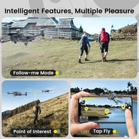 Holy Stone HS710 4K Kamerás Drón Felnőtteknek - GPS, 5G WiFi, Összecsukható Quadcopter Kezdőknek, Optikai Pozícionálás, Automatikus Hazatéré 5