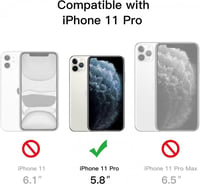 Apple iPhone 11 Pro Piros Áttetsző Szilikon Tok Beépített Állvánnyal 2