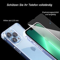 Apple iPhone 13 Pro Védőcsomag: Ütésálló Tok, Üvegfólia, Piros Pánt 5