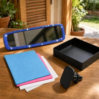 Čarolija za auto: ukras za retrovizor + organizator + 4 krpe za sjaj + magnetski držač mobitela 1