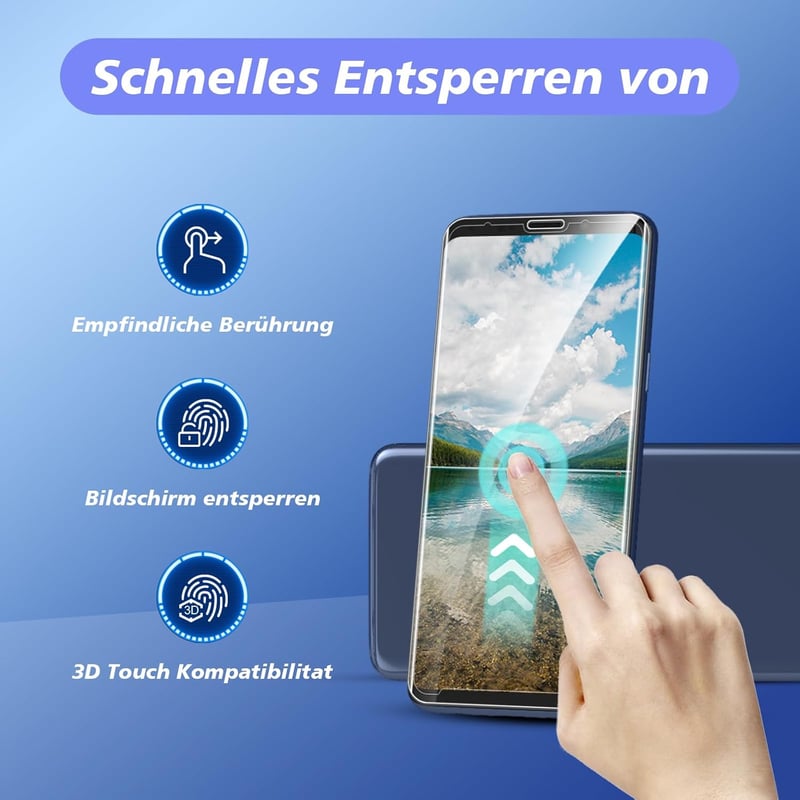 Samsung Galaxy S9 Edzett Üveg Kijelzővédő - 9H Keménységű, HD Minőségű