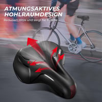 YOUNGDO ergonomikus gél kerékpár nyereg, lélegző férfi női bicikli nyereg - red 12