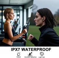 yobola Bluetooth Fülhallgató - Vezeték Nélküli Sport Füles Bluetooth 5.4, ENC Zajszűrés, 35 Órás Üzemidő, IP7 Vízálló, USB-C, Mély Basszus 7