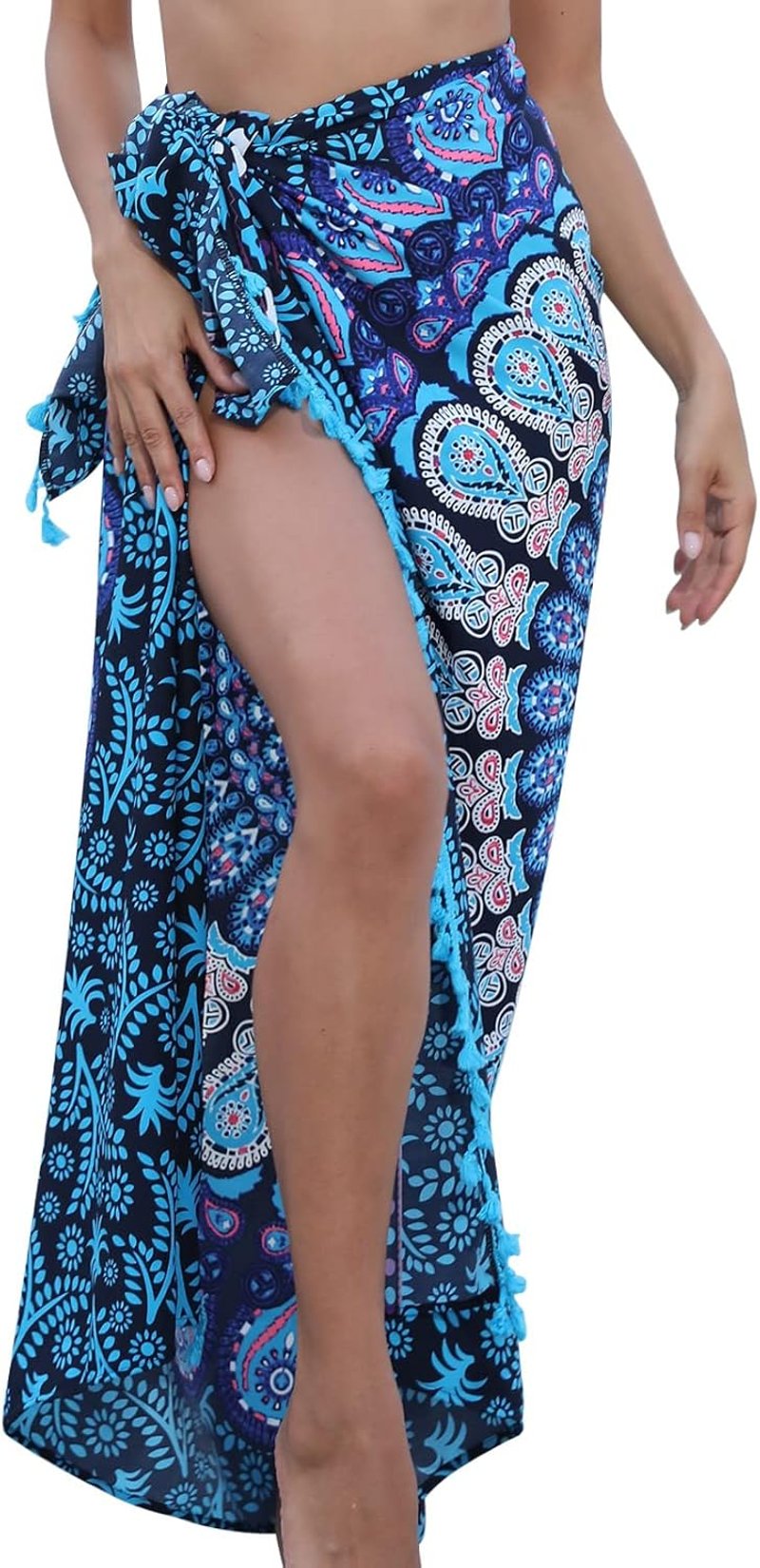 UMIPUBO Női Strandkendő - Nyári Bikini Takaró, Boho Pareo 180x130cm