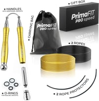 PrimaFIT Pro Speed állítható ugrálókötél - crossfit, boxedzés, fitness, alumínium markolat, tartalék kábellel 8