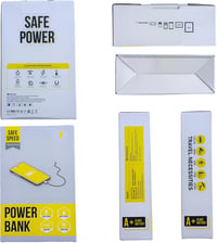Napelemes PowerBank 48000mAh - Gyorstöltő külső akkumulátor 2 USB kimenettel 7