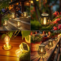 BUCASA 8 cm-es Napelemes Kerti Lámpa Alkatrész Szett - 2 db Átlátszó LED Fedél Panel, IP65 Vízálló Cseretető Kültéri Szolár Lámpákhoz 4