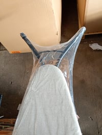 Žehliaca doska Brabantia 110x30 cm Denim Grey, poťah zo 100% Fairtrade bavlny — chýba 1 plastová koncovka na nohe (stav: viď 2. obrázok) 4