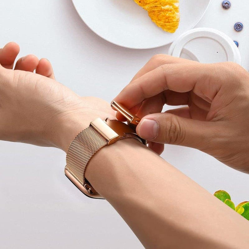 Apple Watch 42mm Arany Állítható Acél Szíj