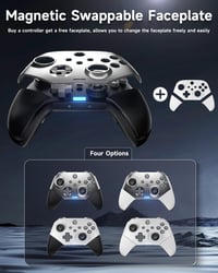 EasySMX X10 vezeték nélküli PC kontroller, Hall szenzoros ravaszokkal, mechanikus gombokkal - PC/Switch/Steam kompatibilis 6