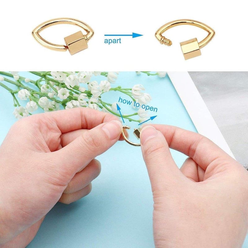 Antik stílusú ékszercsat szett - 5 darabos, 19 mm-es