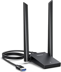 UGREEN AX1800 USB WiFi 6 Adapter Dual Band 5GHz/2.4GHz WLAN Stick PC-hez Dupla Antenna Windows 10/11 Kompatibilis 1