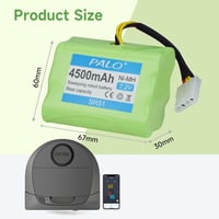 CITYORK NiMH Akkumulátor Csomag Neato XV Robotporszívókhoz - 2db 7.2V 4500mAh - XV-11/12/14/15/21/25 Modellekhez - Hosszú Élettartam 3