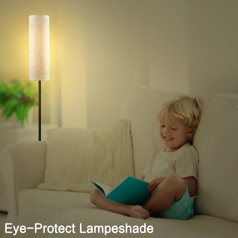 Retro LED állólámpa 3 színhőmérséklettel, E27, 175cm, nappali és hálószoba