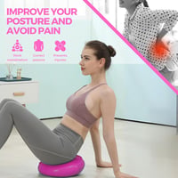 MAGIC SELECT Egyensúlyozó Párna Jógához és Pilateshez - Csúszásmentes Felfújható Fitness Korong Testtartásjavításhoz, 33 cm 5