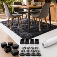 Set za zaštitu podova: 32x kapice + 16x podloške + 1x zaštitna folija + 1x tepih 1