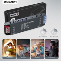 BRIMETI LED Transzformátor 12V 100W - Kompakt Tápegység 8,3A, AC 230V-DC 12V Átalakító Szalaghoz, Lámpához, Kültéri Világításhoz, Túlmeleged 2
