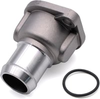 HAOTOM Alumínium Hűtőcső Csatlakozó Karima Audi A6, VW Golf, Passat, Skoda, Seat Modellekhez - Ezüst Hűtőrendszer Alkatrész 026121145E 1