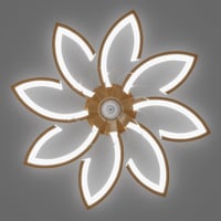 YUNLONG 90 cm Mennyezeti Ventilátor LED Világítással - Csendes DC Motor, Távirányítós, 6 Sebességes, Arany Színű, Hálószobába, Nappaliba 9
