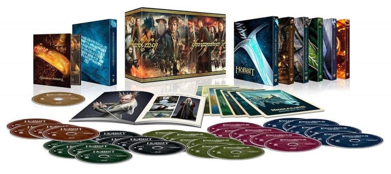 Középfölde Gyűjtemény: Hobbit és Gyűrűk Ura 4K UHD Blu-ray Trilógiák (FR/EN/DE)
