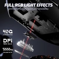 ATTACK SHARK X68 HE & R1 Gamer Billentyűzet-Egér Szett, 8000 Hz Gyorstrigger, 59g Szuperkönyű Vezeték Nélküli Egér, 18000DPI, RGB Háttérvilá 8