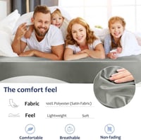 Luxus Szürke Szatén Lepedő 400TC - Mély Matracokhoz (35cm-ig) 3