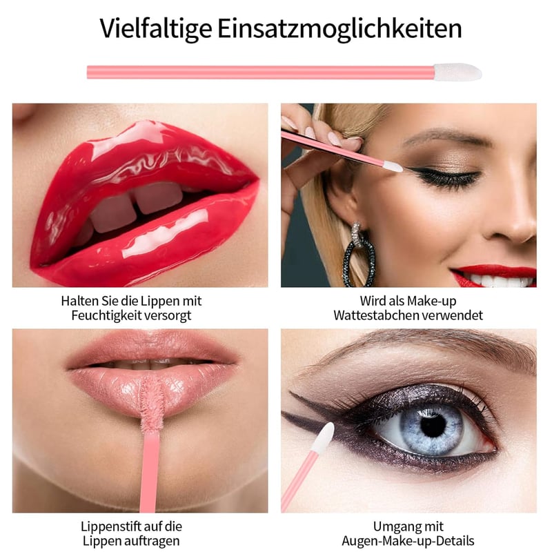 L'Oréal 100 db rózsaszín eldobható rúzs- és szájfénykefe szett