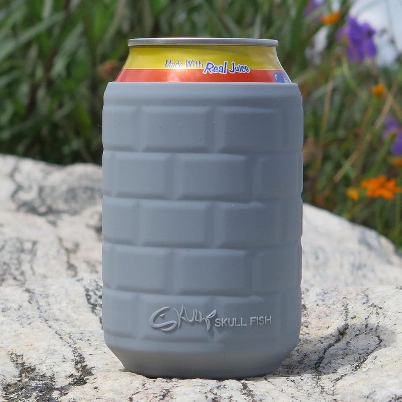 Szürke szilikon hőszigetelő pohár 340 ml-es dobozos italokhoz